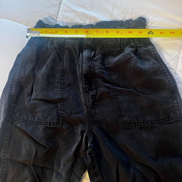 American Eagle Outfitters black high rise paper bag pant black small - Picture 6 of 10